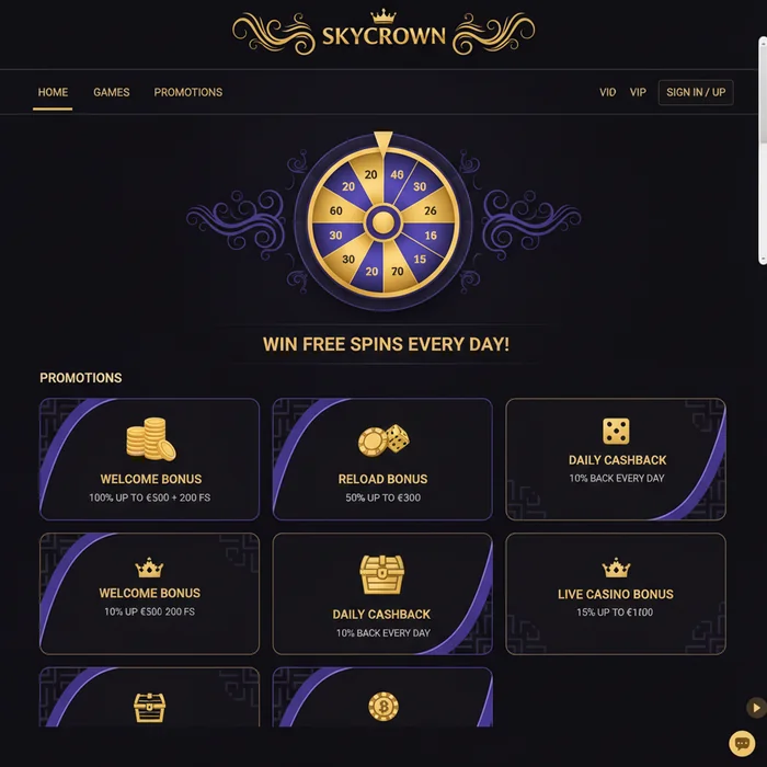 SkyCrown Casino Bonus